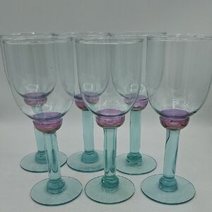 Set of 6 Vintage Phalzgraff Juniper Wine Glasses